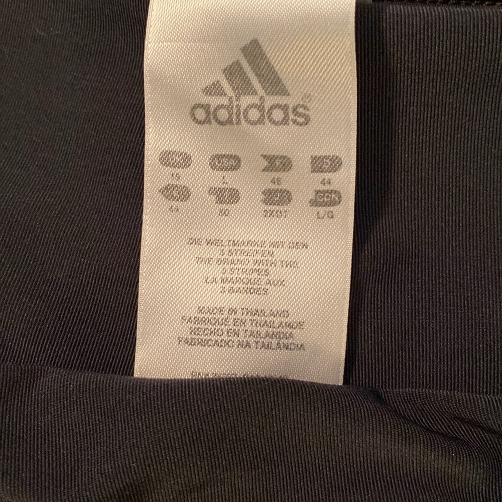 Large Black Adidas, Large Light Blue Mondetta - image 2